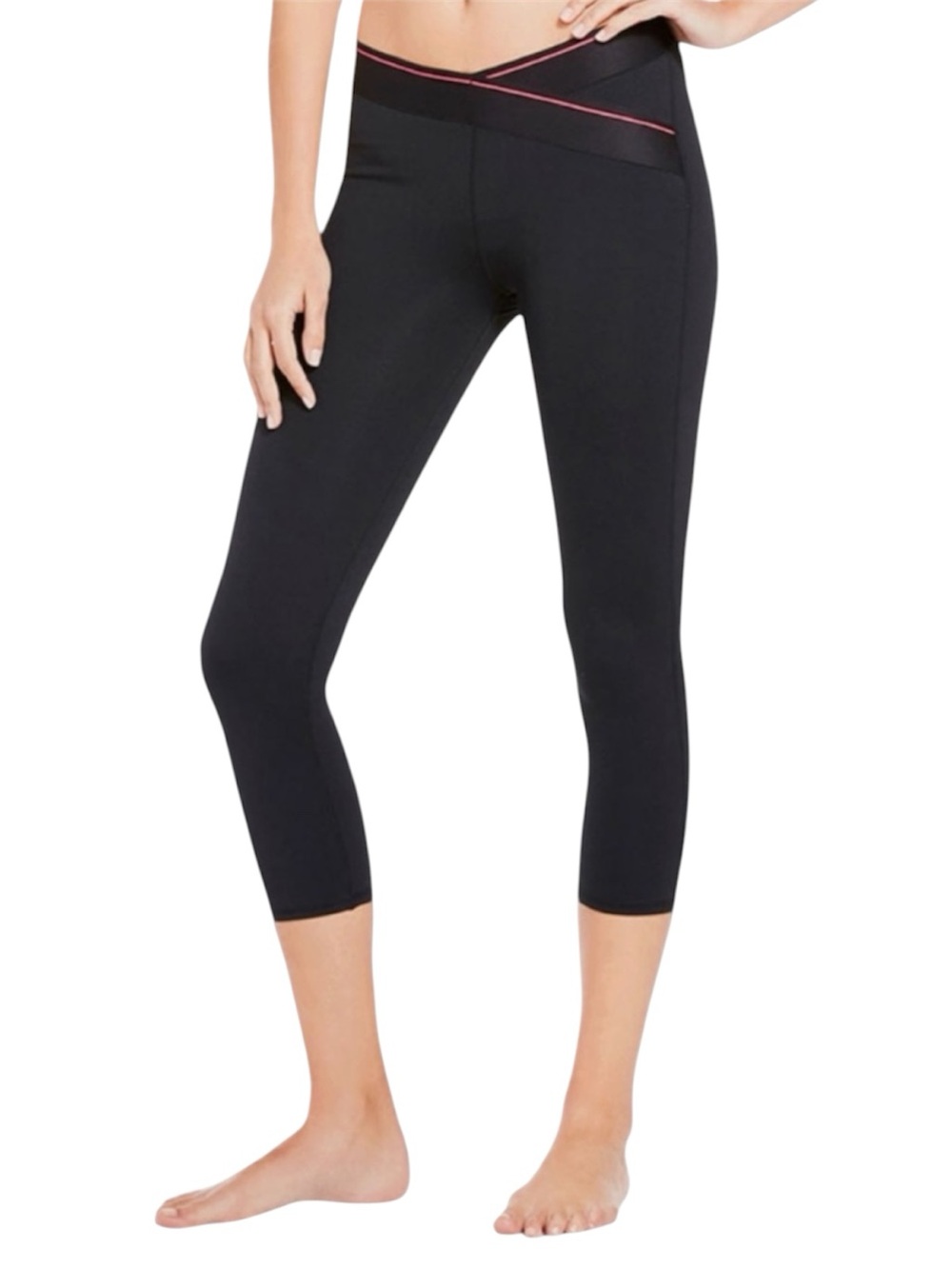 Fabletics Maddox Capri Leggings Size XL Black Coral